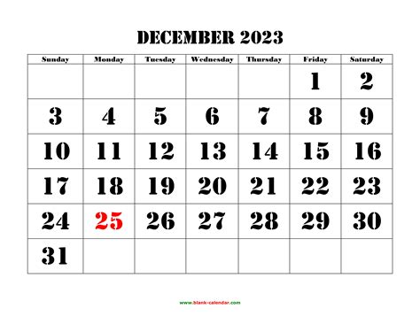 december 2023 calendar free download